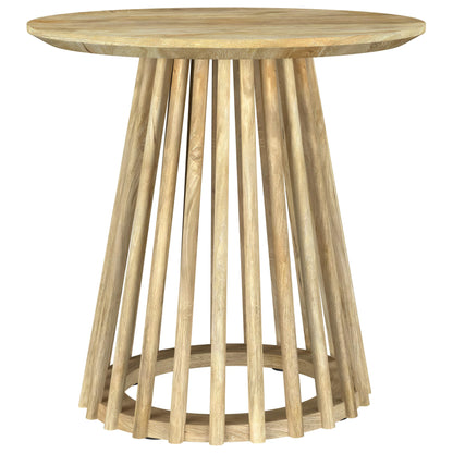  Coaster Furniture Touhy 710607 Round Solid Wood Side Table - Natural Mango IMAGE 2