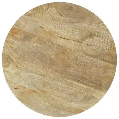  Coaster Furniture Touhy 710607 Round Solid Wood Side Table - Natural Mango IMAGE 4