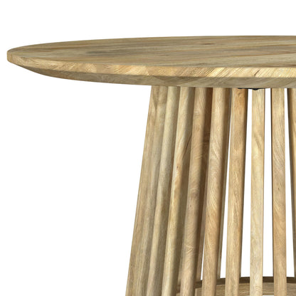  Coaster Furniture Touhy 710608 Round Solid Wood Coffee Table - Natural Mango IMAGE 3