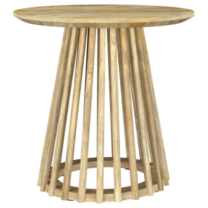  Coaster Furniture Touhy 710608-S2 2-piece Round Coffee and End Table Set - Natural Mango IMAGE 8