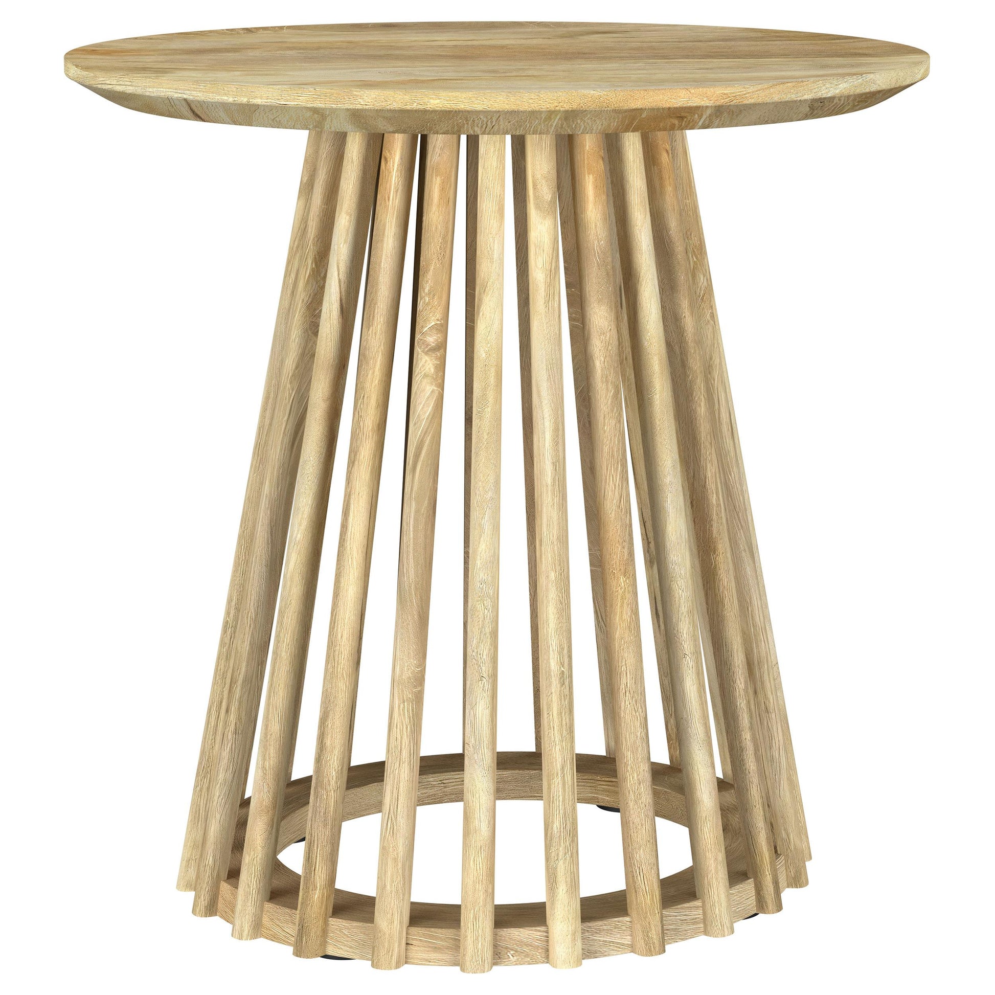 Coaster Furniture Touhy 710608-S3 3-piece Round Coffee and End Table Set - Natural Mango IMAGE 10