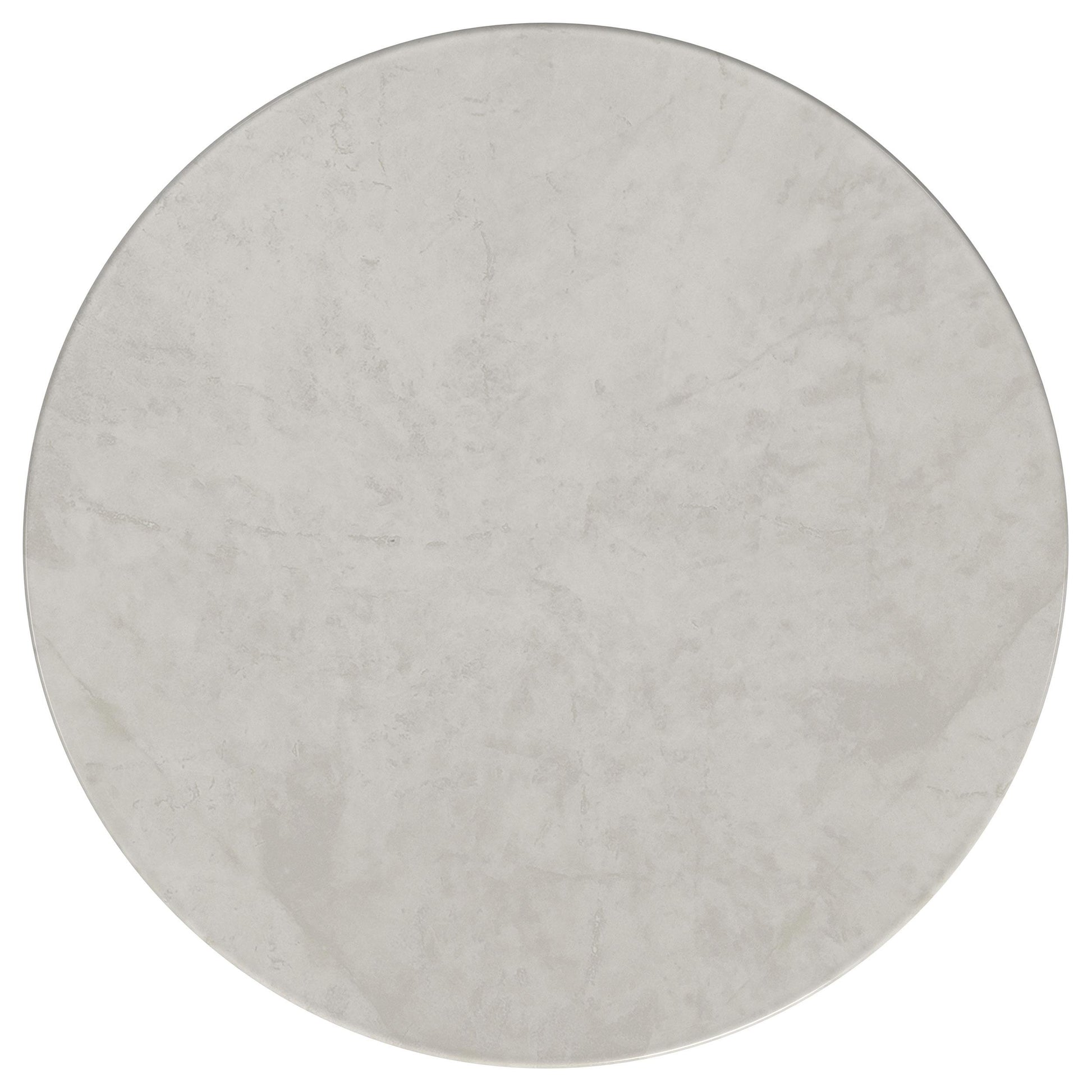  Coaster Furniture Hermas 710738 Round Genuine Marble Top Metal Coffee Table - White IMAGE 5
