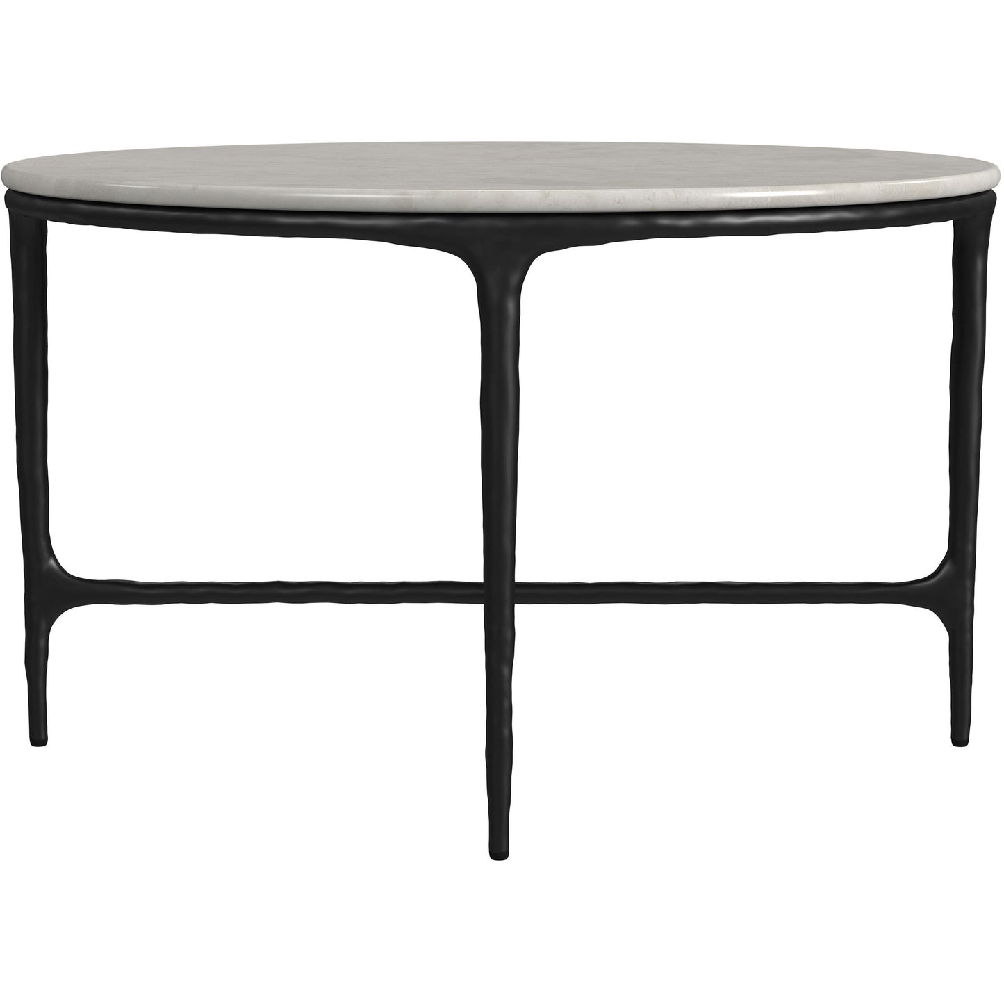  Coaster Furniture Hermas 710738-S2 2-piece Round Marble Coffee and End Table Set - White IMAGE 11