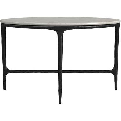  Coaster Furniture Hermas 710738-S2 2-piece Round Marble Coffee and End Table Set - White IMAGE 11