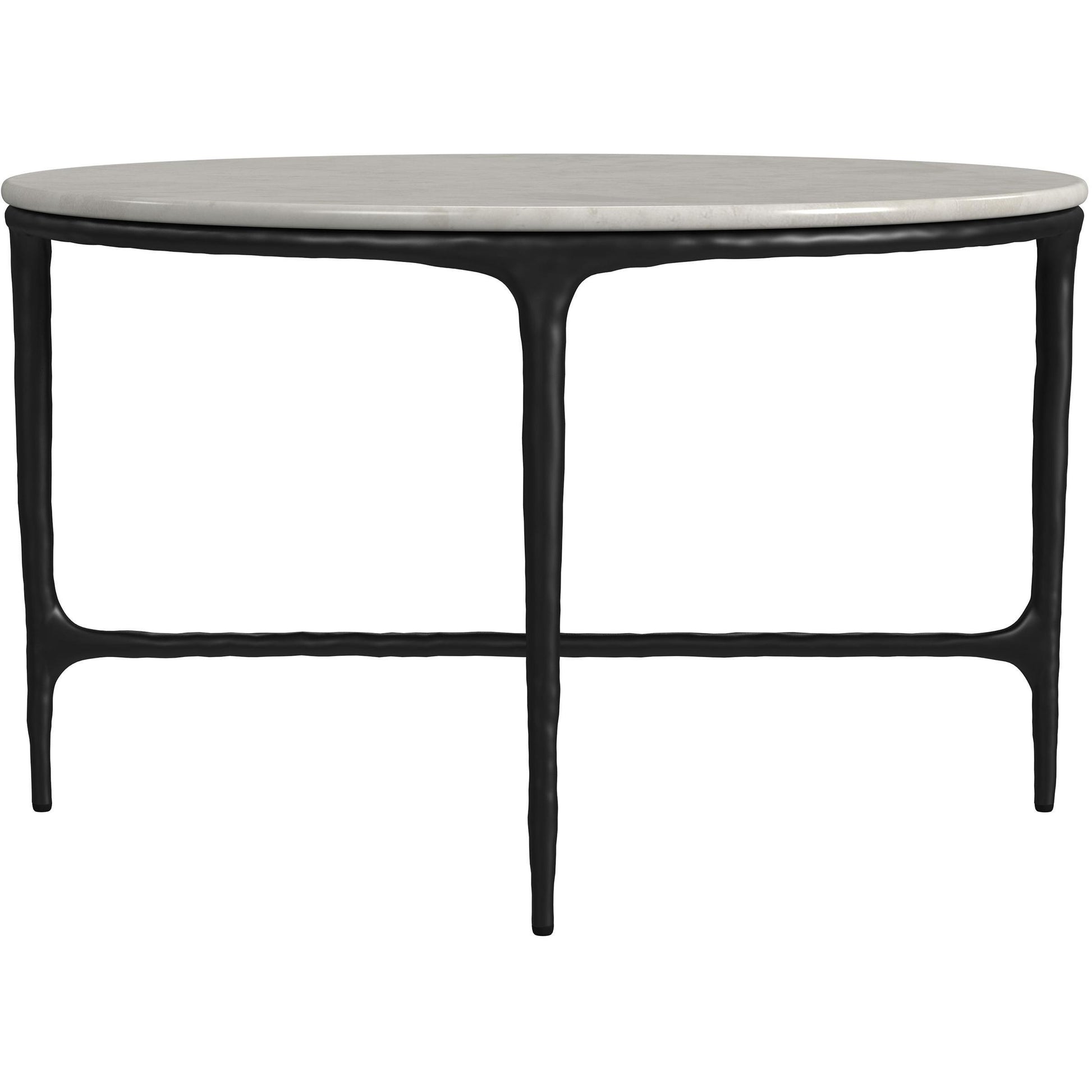  Coaster Furniture Hermas 710738-S3 3-piece Round Marble Coffee and End Table Set - White IMAGE 11