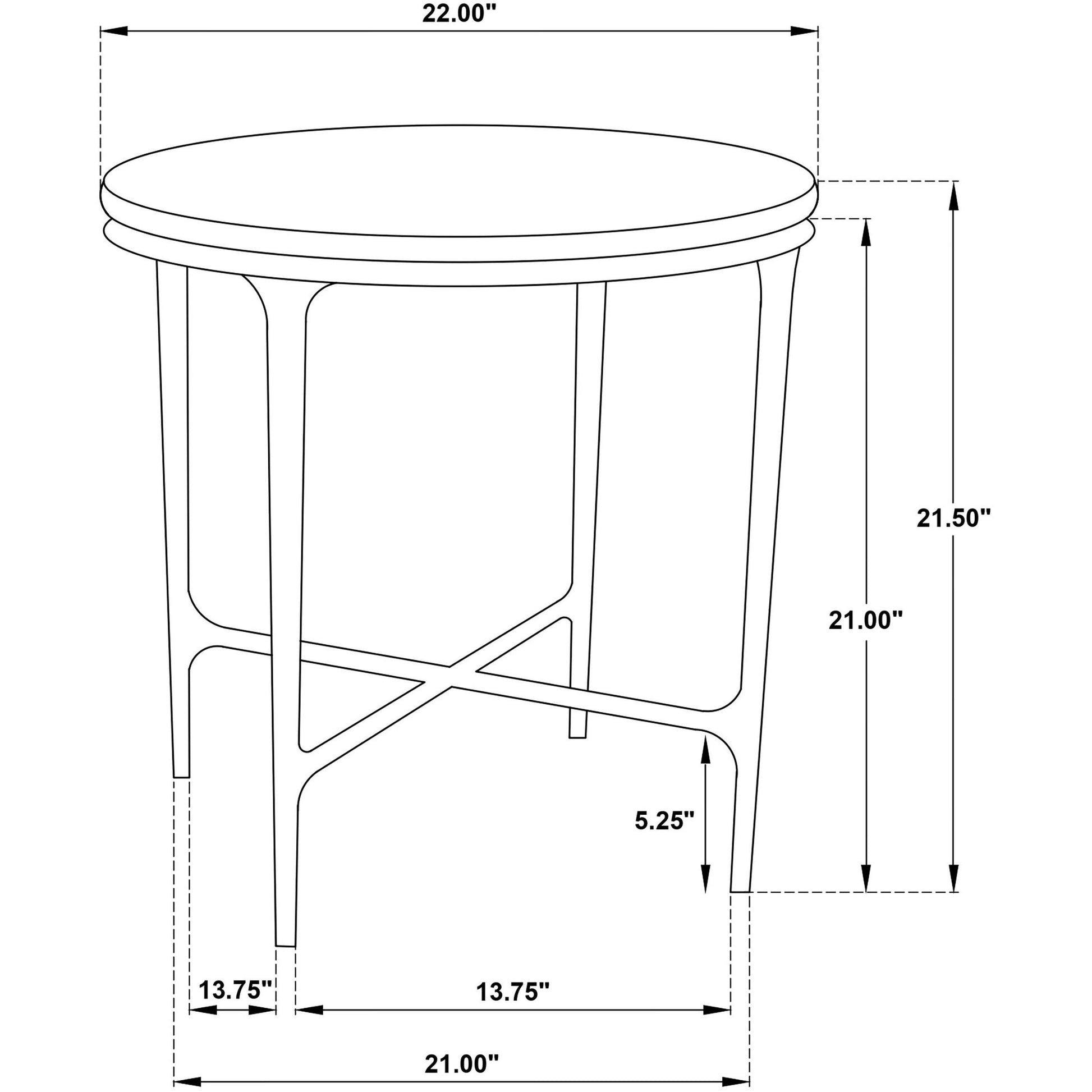  Coaster Furniture Hermas 710738-S3 3-piece Round Marble Coffee and End Table Set - White IMAGE 13