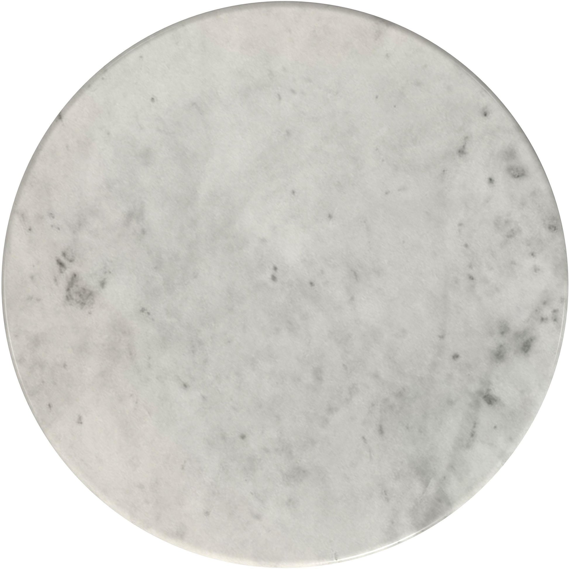 Coaster Furniture Hermas 710738-S3 3-piece Round Marble Coffee and End Table Set - White IMAGE 7