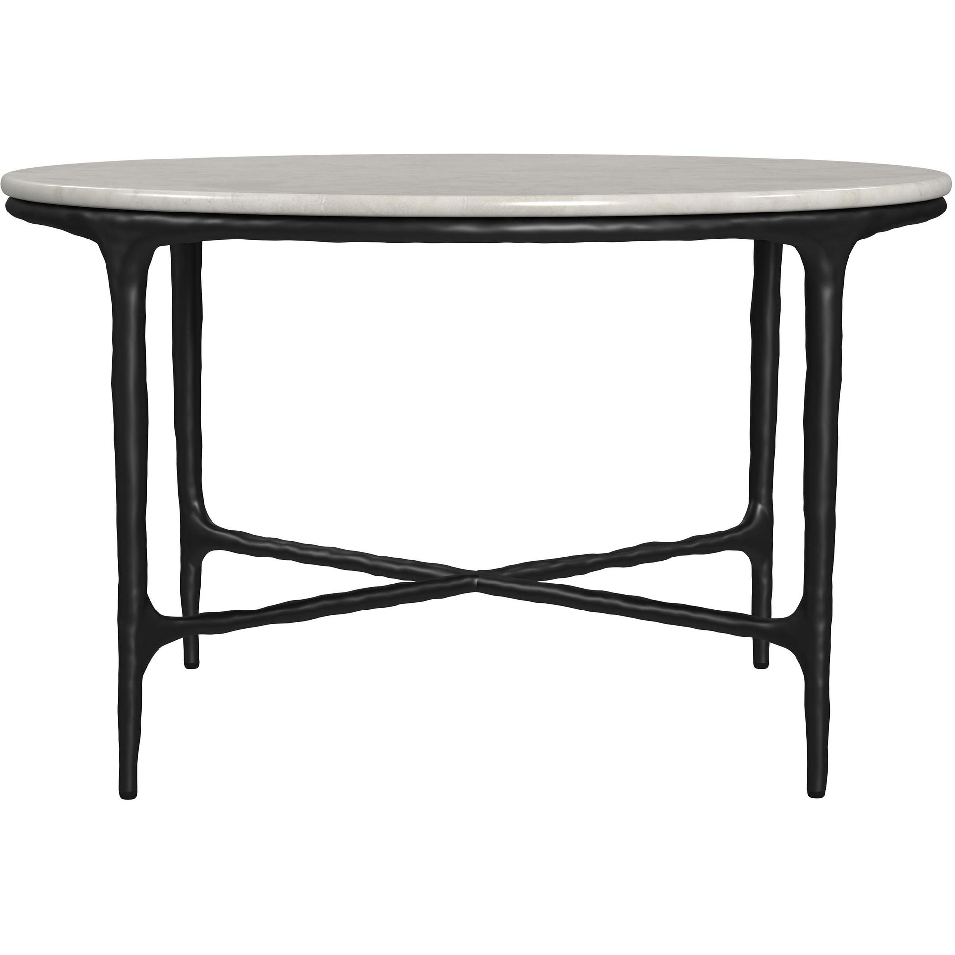  Coaster Furniture Hermas 710738-S3 3-piece Round Marble Coffee and End Table Set - White IMAGE 9