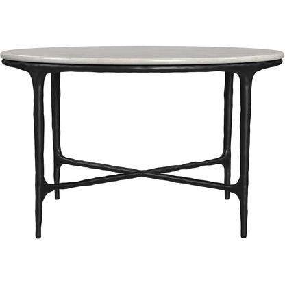  Coaster Furniture Hermas 710738-S3 3-piece Round Marble Coffee and End Table Set - White IMAGE 9
