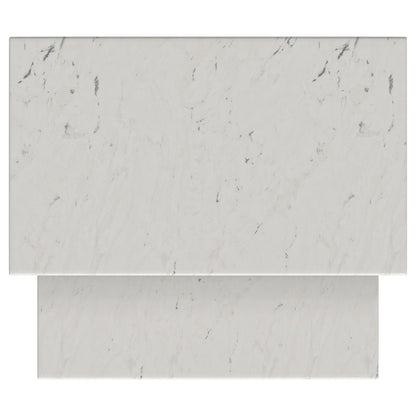  Coaster Furniture Ebby 710740 2-piece Genuine Marble Top Nesting Coffee Tables - White IMAGE 6