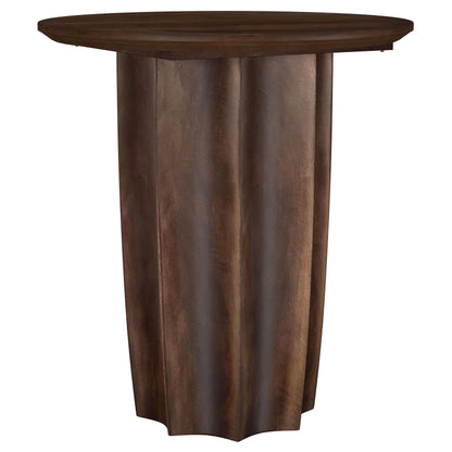  Coaster Furniture Cayenne 710777 Solid Mango Wood Accent End Table - Walnut IMAGE 1