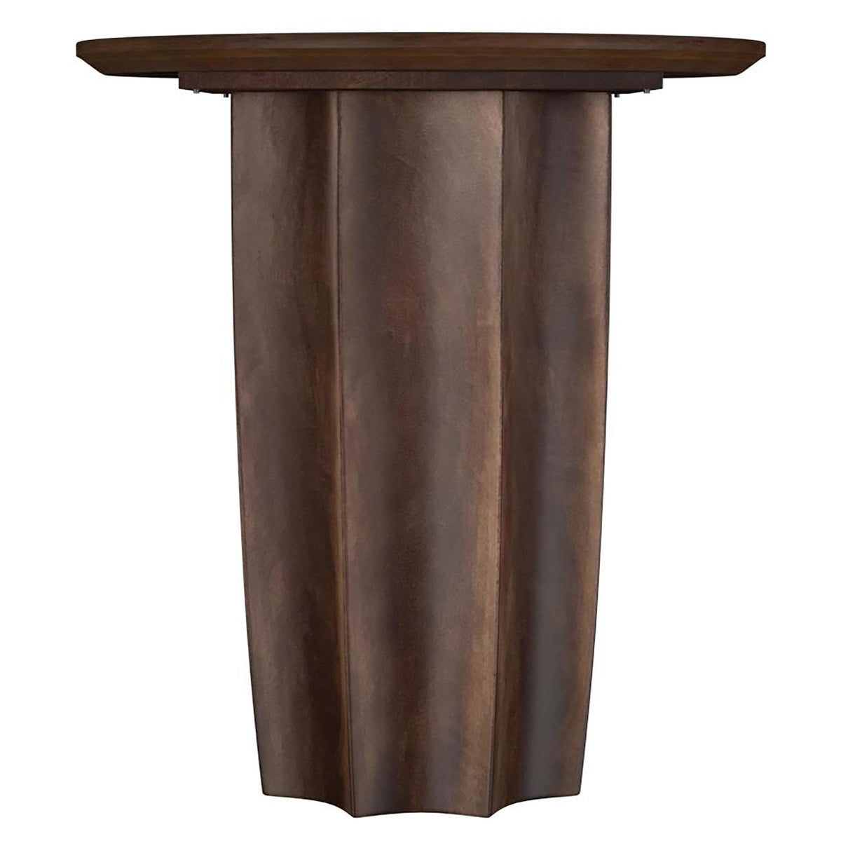  Coaster Furniture Cayenne 710777 Solid Mango Wood Accent End Table - Walnut IMAGE 3
