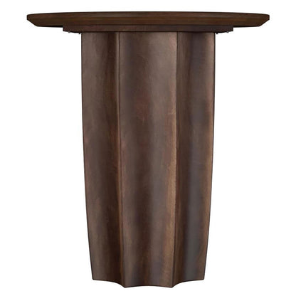  Coaster Furniture Cayenne 710777 Solid Mango Wood Accent End Table - Walnut IMAGE 3