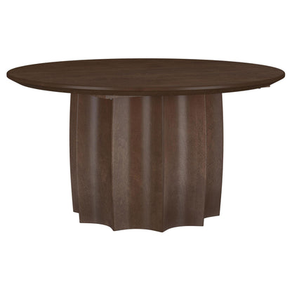  Coaster Furniture Cayenne 710778 Solid Mango Wood Coffee Table - Walnut IMAGE 2