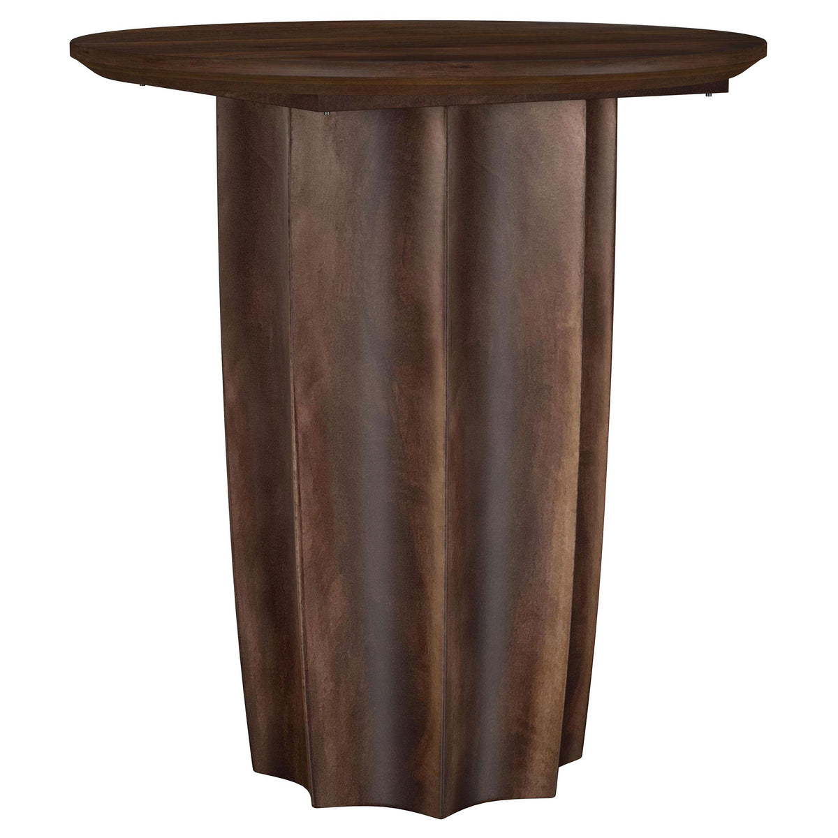  Coaster Furniture Cayenne 710778-S3 3-piece Solid Mango Wood Coffee Table Set - Walnut IMAGE 7