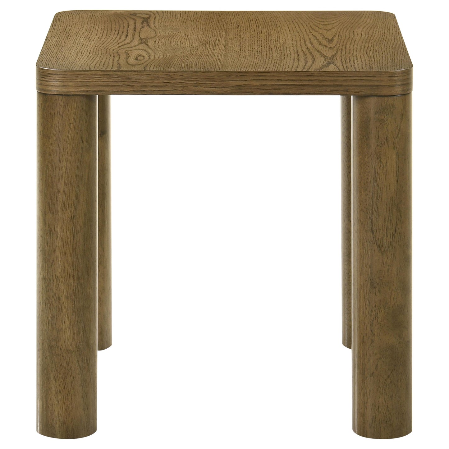  Coaster Furniture Castlewood 710857 Engineered Wood Accent End Table - Brown Oak IMAGE 1