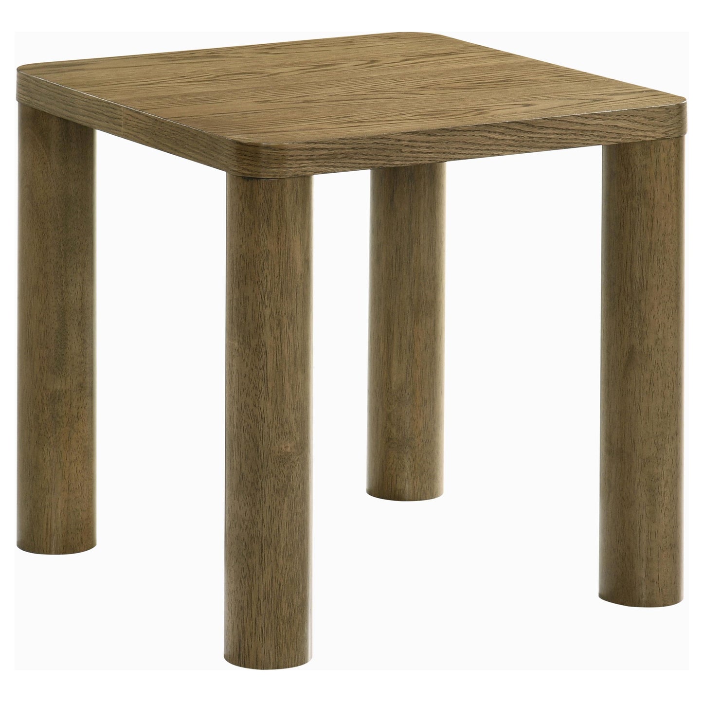  Coaster Furniture Castlewood 710857 Engineered Wood Accent End Table - Brown Oak IMAGE 2