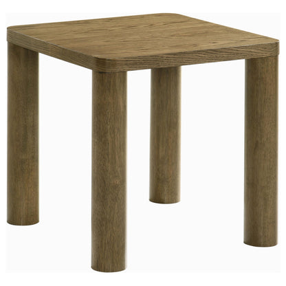 Coaster Furniture Castlewood 710857 Engineered Wood Accent End Table - Brown Oak IMAGE 2