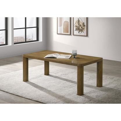  Coaster Furniture Castlewood 710858 Engineered Wood Coffee Table - Brown Oak IMAGE 3