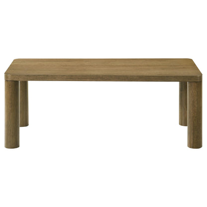  Coaster Furniture Castlewood 710858 Engineered Wood Coffee Table - Brown Oak IMAGE 6