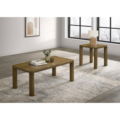  Coaster Furniture Castlewood 710858 Engineered Wood Coffee Table - Brown Oak IMAGE 9