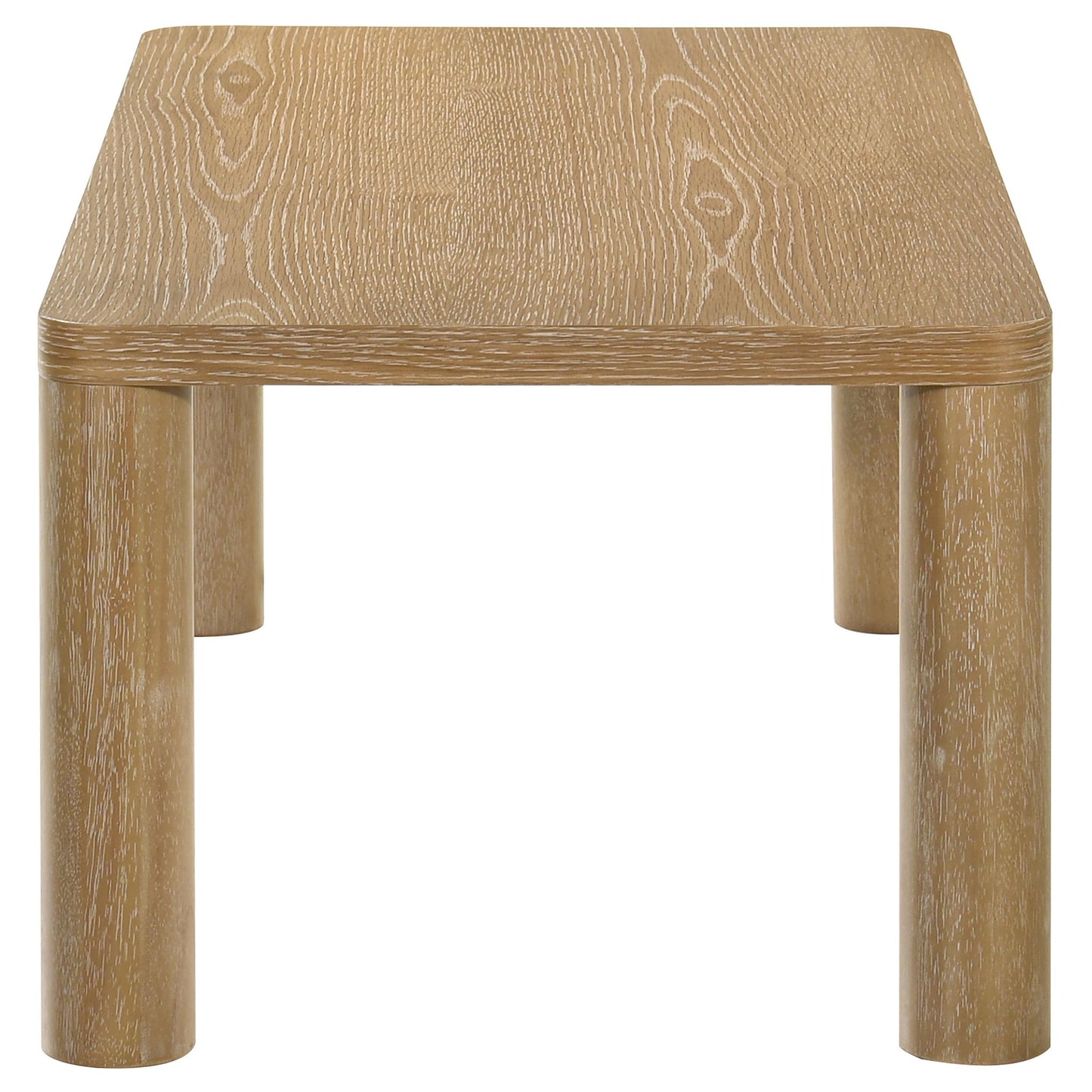  Coaster Furniture Castlewood 710868 Engineered Wood Coffee Table - Light Oak IMAGE 2