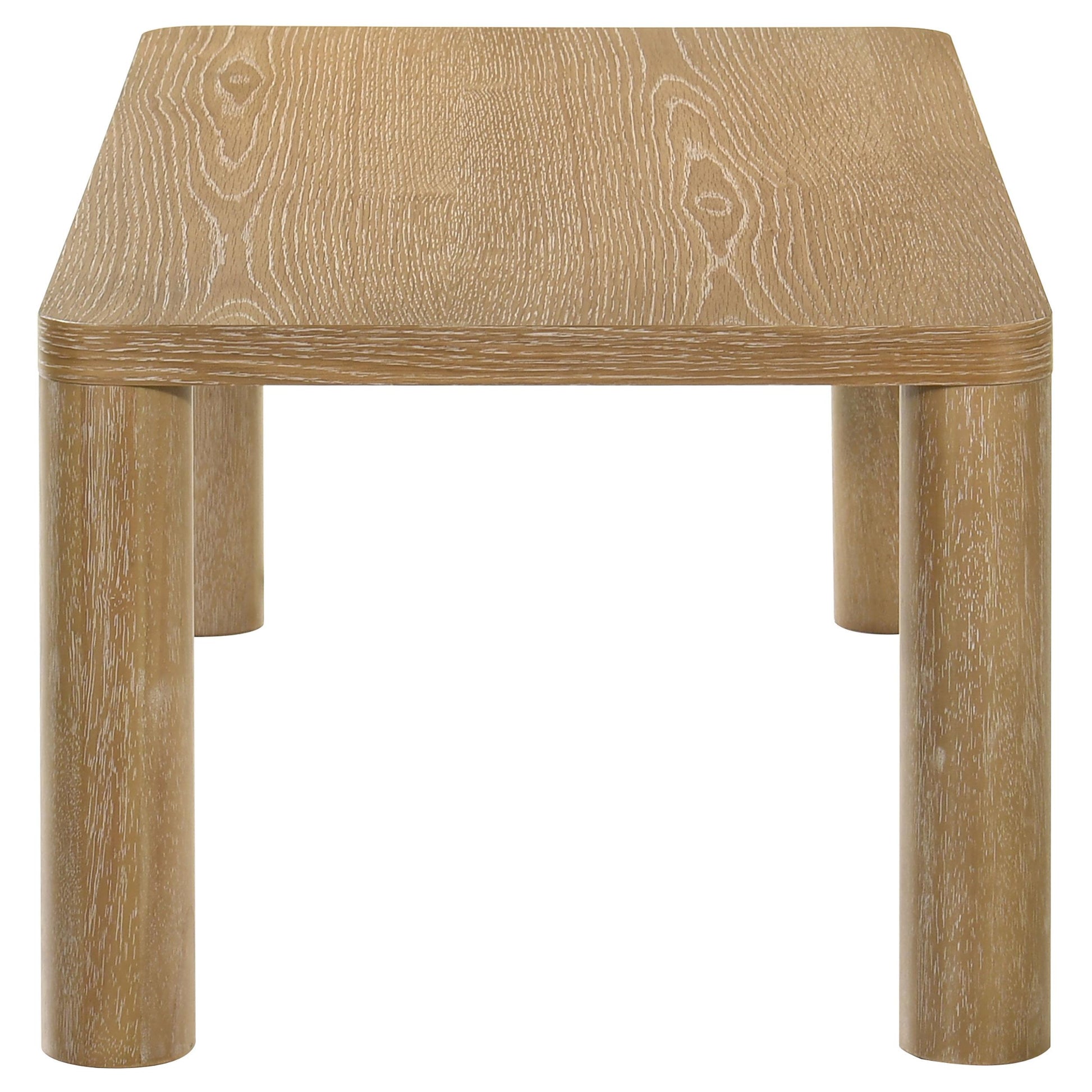  Coaster Furniture Castlewood 710868 Engineered Wood Coffee Table - Light Oak IMAGE 2