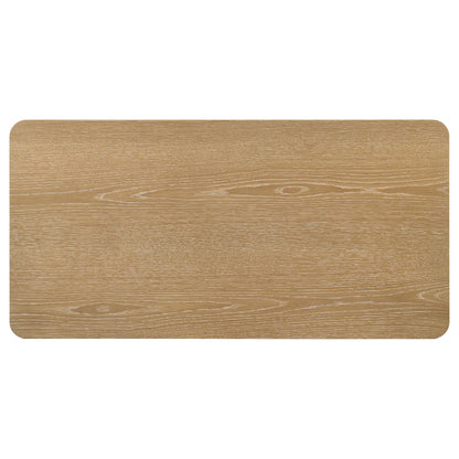  Coaster Furniture Castlewood 710868 Engineered Wood Coffee Table - Light Oak IMAGE 5