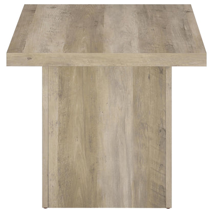  Coaster Furniture Devar 710877 Square Engineered Wood End Table - Distressed Pine IMAGE 5