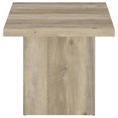  Coaster Furniture Devar 710877 Square Engineered Wood End Table - Distressed Pine IMAGE 7