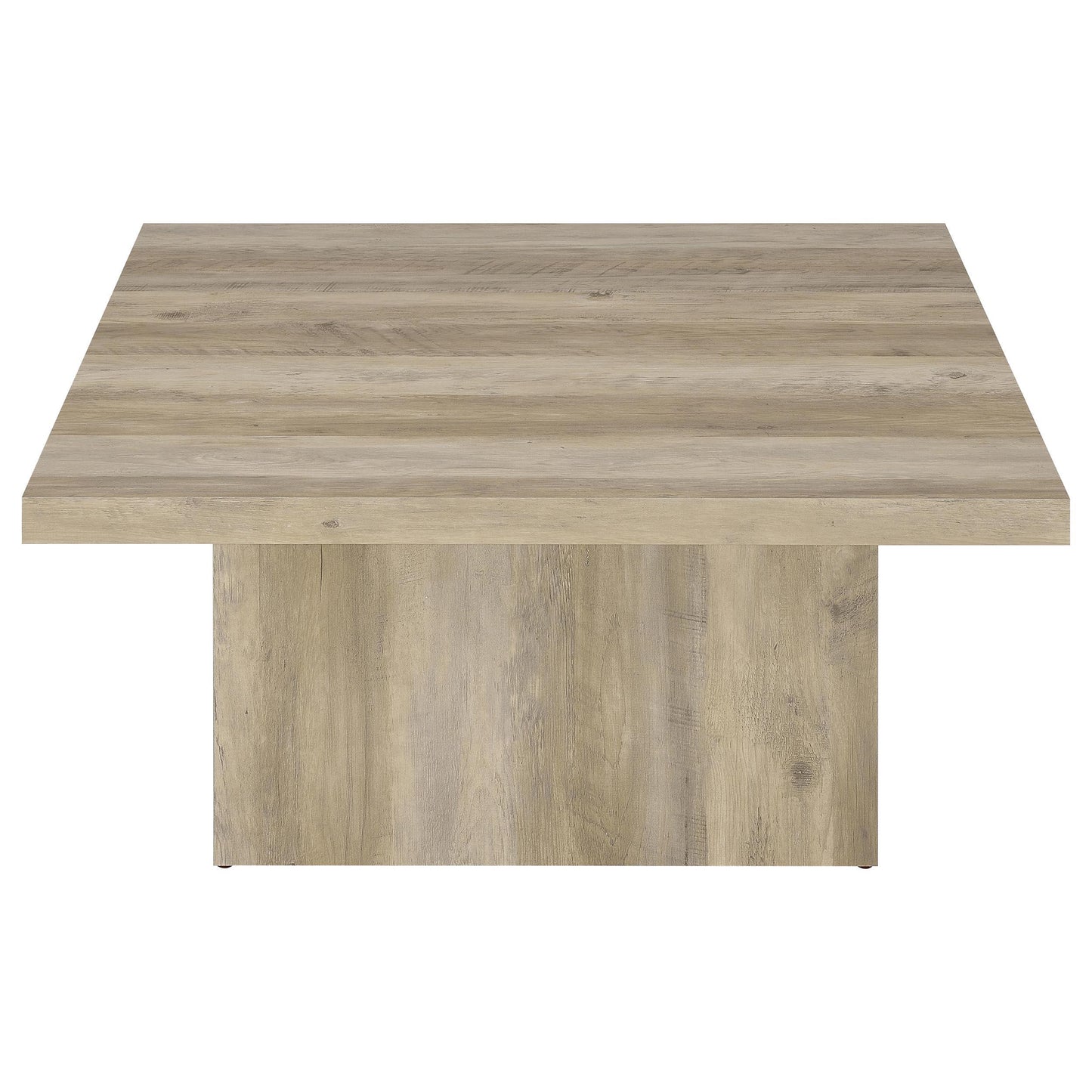  Coaster Furniture Devar 710878 Square Engineered Wood Coffee Table - Distressed Pine IMAGE 7