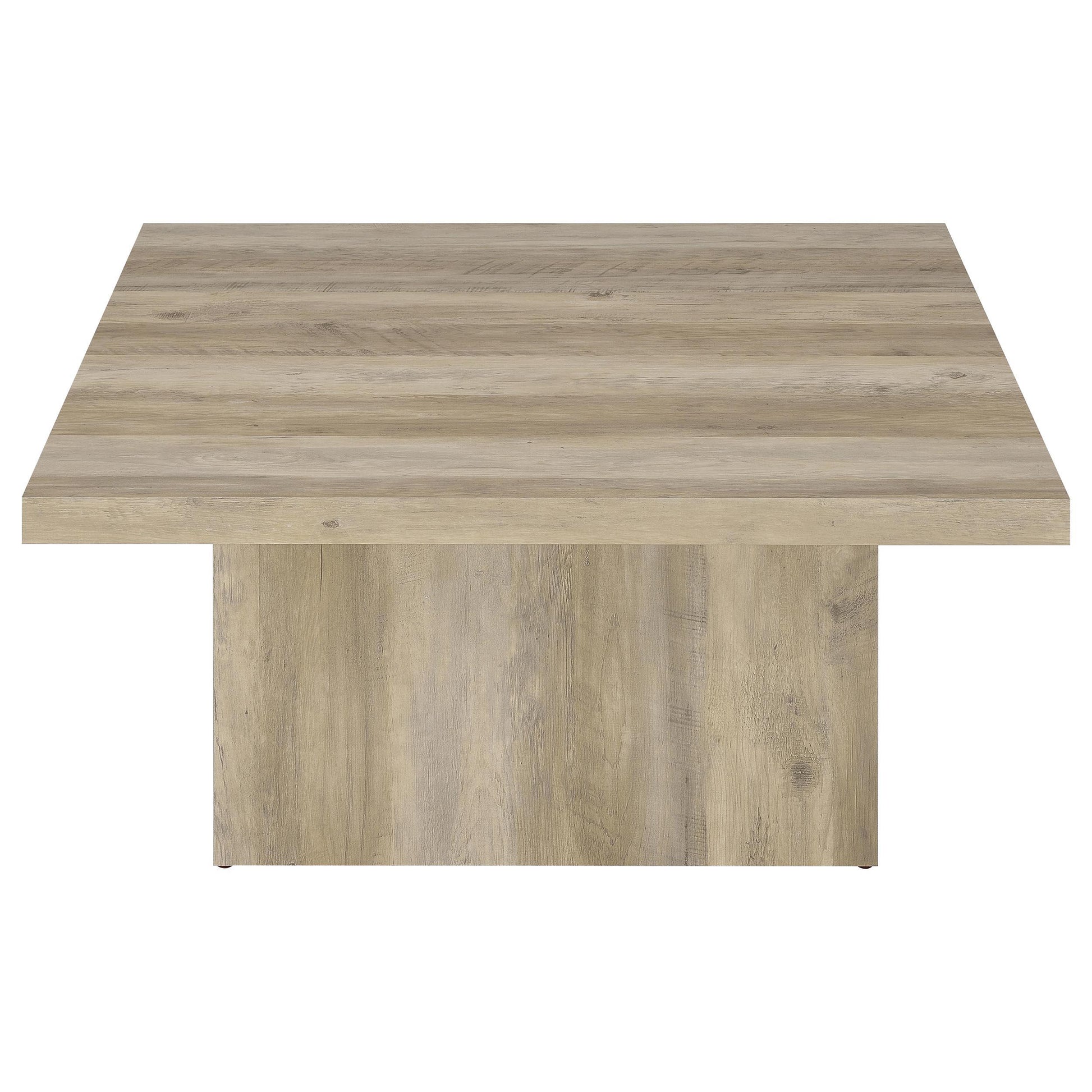  Coaster Furniture Devar 710878 Square Engineered Wood Coffee Table - Distressed Pine IMAGE 7