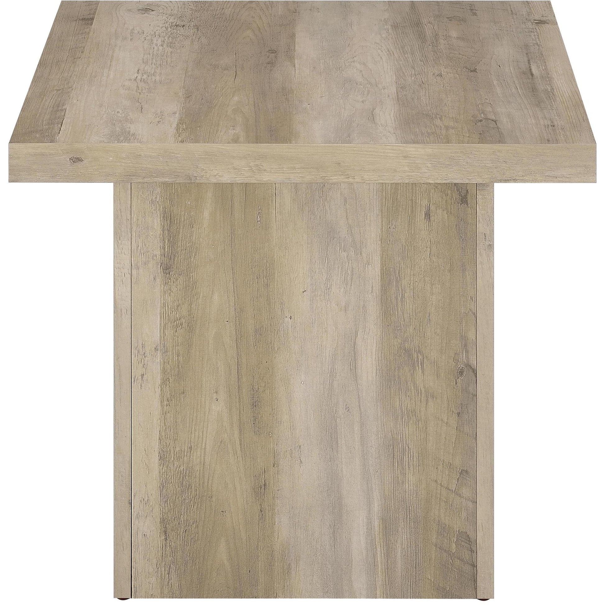  Coaster Furniture Devar 710878-S2 2-piece Square Coffee End Table Set - Distressed Pine IMAGE 6