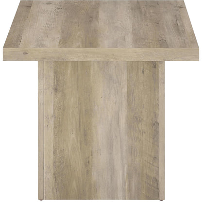  Coaster Furniture Devar 710878-S2 2-piece Square Coffee End Table Set - Distressed Pine IMAGE 6