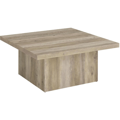  Coaster Furniture Devar 710878-S2 2-piece Square Coffee End Table Set - Distressed Pine IMAGE 8