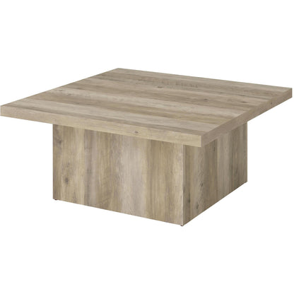  Coaster Furniture Devar 710878-S3 3-piece Square Coffee End Table Set - Distressed Pine IMAGE 10