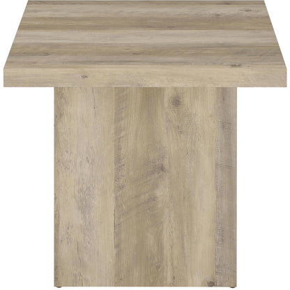  Coaster Furniture Devar 710878-S3 3-piece Square Coffee End Table Set - Distressed Pine IMAGE 4