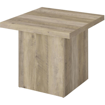  Coaster Furniture Devar 710878-S3 3-piece Square Coffee End Table Set - Distressed Pine IMAGE 5