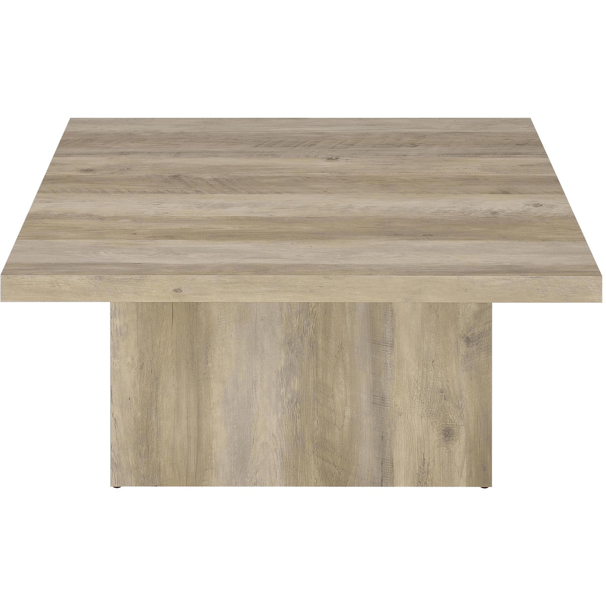  Coaster Furniture Devar 710878-S3 3-piece Square Coffee End Table Set - Distressed Pine IMAGE 9