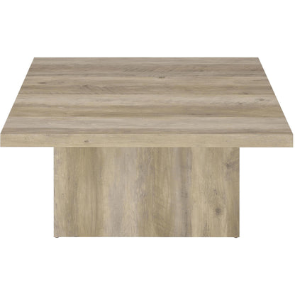  Coaster Furniture Devar 710878-S3 3-piece Square Coffee End Table Set - Distressed Pine IMAGE 9