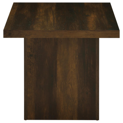  Coaster Furniture Devar 710887 Square Engineered Wood End Table - Dark Pine IMAGE 4