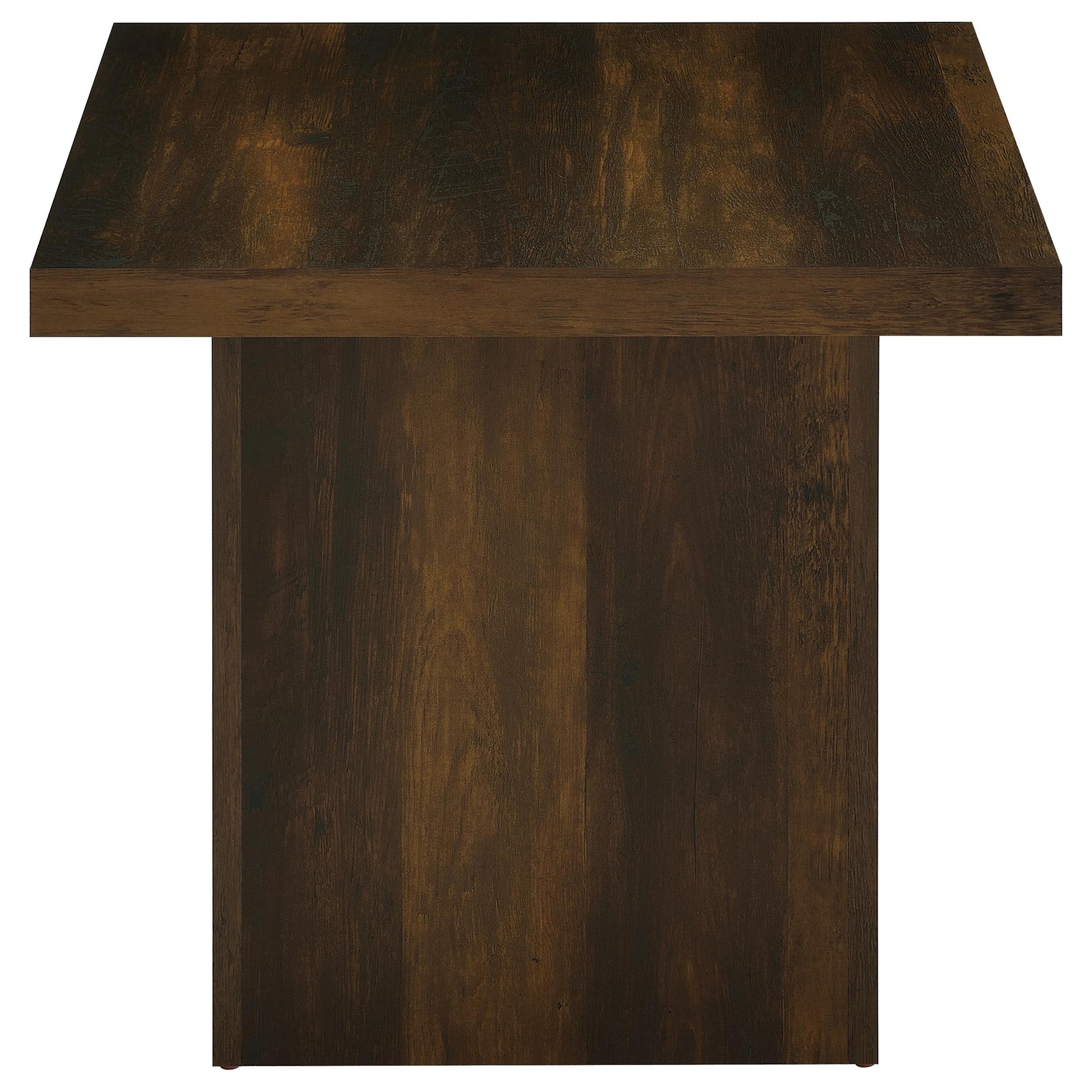  Coaster Furniture Devar 710887 Square Engineered Wood End Table - Dark Pine IMAGE 5