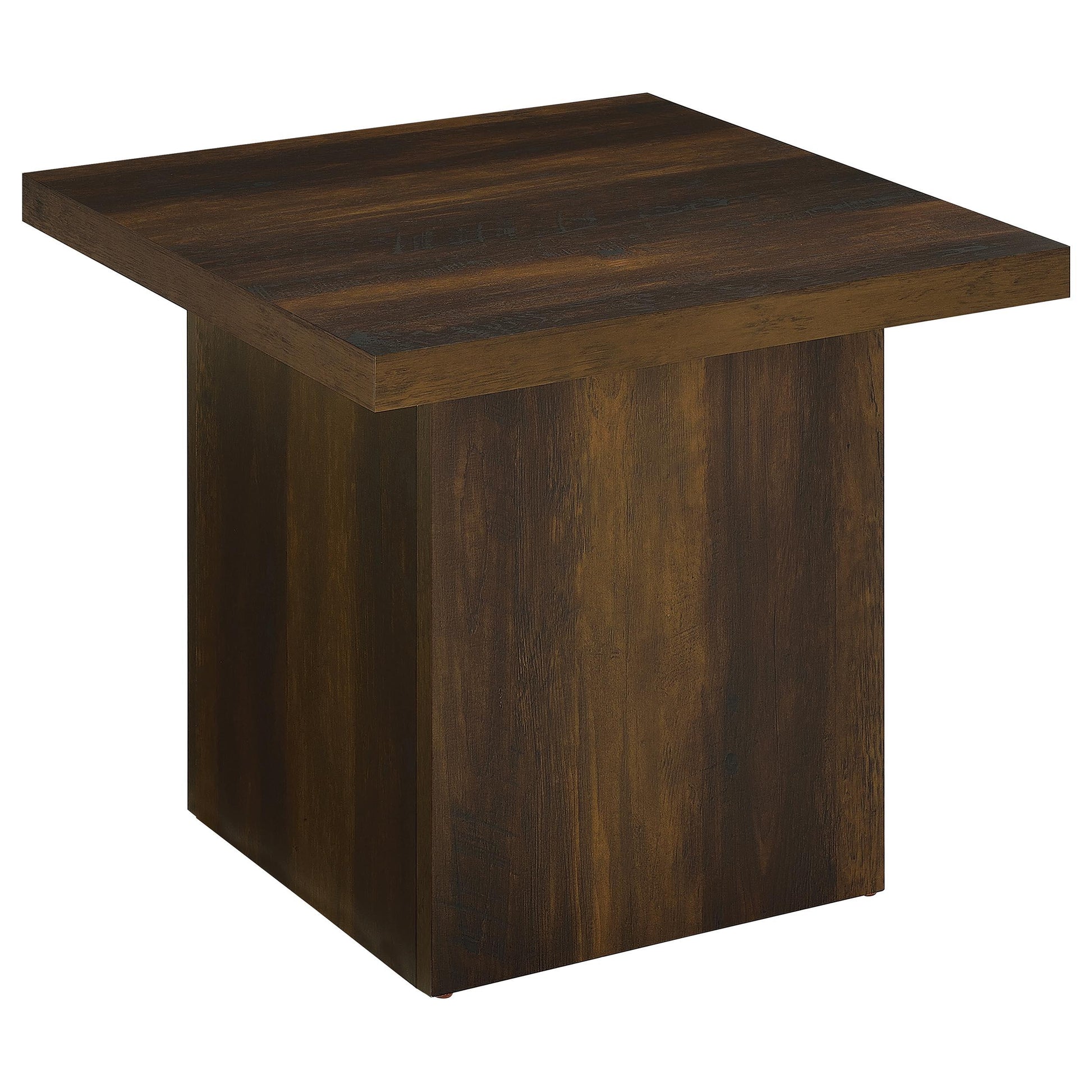  Coaster Furniture Devar 710887 Square Engineered Wood End Table - Dark Pine IMAGE 8