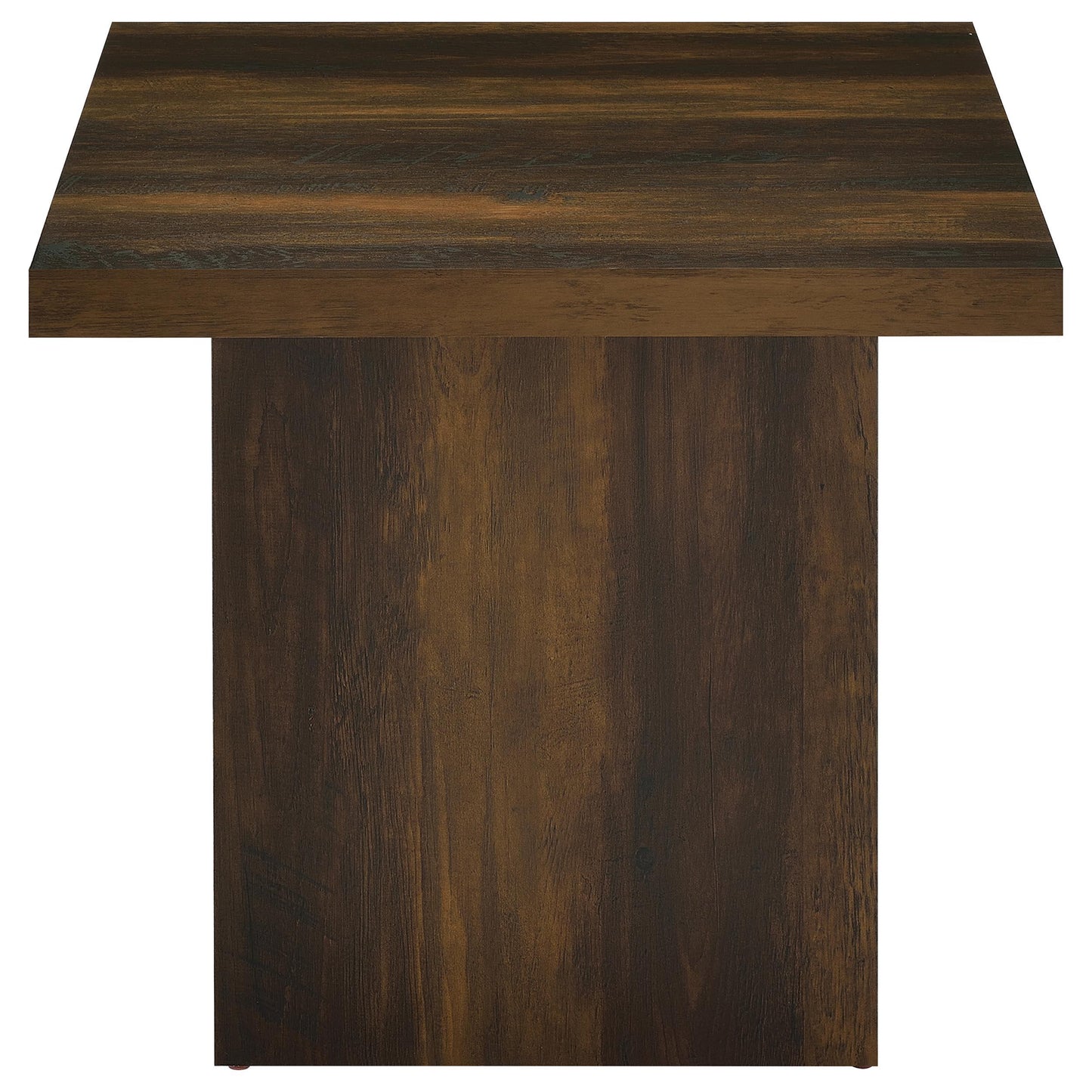  Coaster Furniture Devar 710887 Square Engineered Wood End Table - Dark Pine IMAGE 9