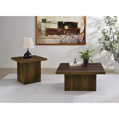  Coaster Furniture Devar 710888 Square Engineered Wood Coffee Table - Dark Pine IMAGE 9
