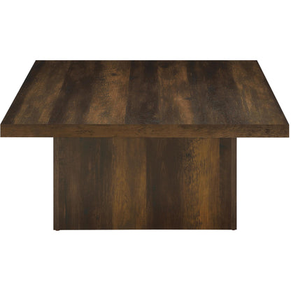  Coaster Furniture Devar 710888-S2 2-piece Square Coffee and End Table Set - Dark Pine IMAGE 12