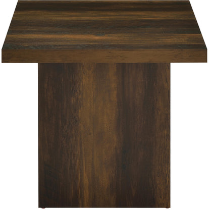  Coaster Furniture Devar 710888-S3 3-piece Square Coffee and End Table Set - Dark Pine IMAGE 4