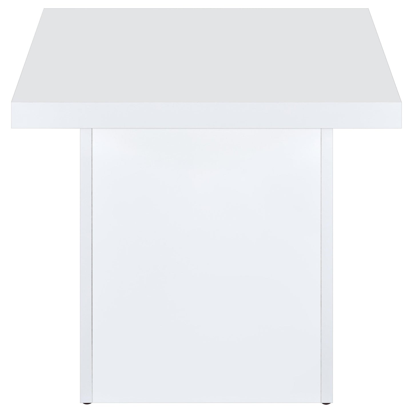  Coaster Furniture Devar 710897 Square Engineered Wood End Table - White High Gloss IMAGE 7