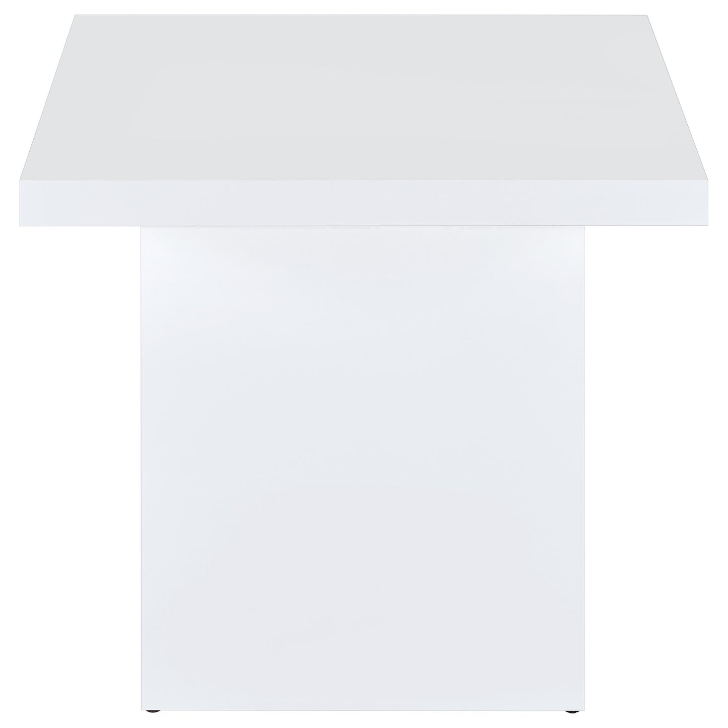  Coaster Furniture Devar 710897 Square Engineered Wood End Table - White High Gloss IMAGE 8