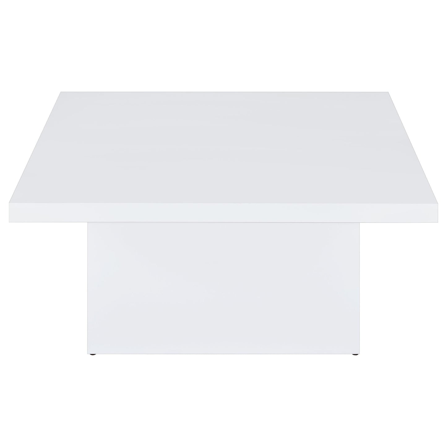  Coaster Furniture Devar 710898 Square Engineered Wood Coffee Table - White High Gloss IMAGE 8